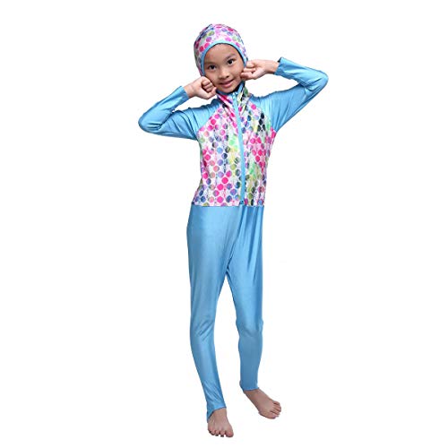 Maillot de bain islamique zip floral une pièce offrant protection et style modeste