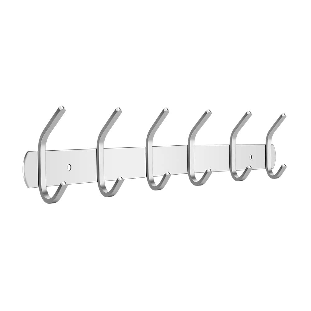 Wall Mounted Coat Hooks - Bathroom Towel Coat Hooks for Wall, Stainless Steel Hanger Heavy Duty Clothes Hat Holder