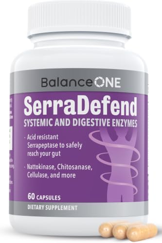 Balance ONE Biofilm Disruptor Serrapeptase and Nattokinase 60 Capsules