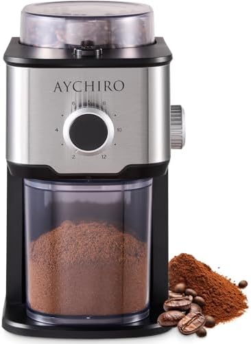 Burr Coffee Grinder, Adjustable Coffee Bean Grinder