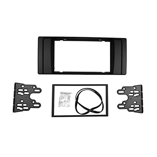 HIGHER MEN Car Accessories Parts Double Din Radio Fascia for BMW Series 5 E53 E39 CD DVD GPS Stereo Panel Dash Mount Trim Kit Interface Bezel Frame Durable and Strong Applicability