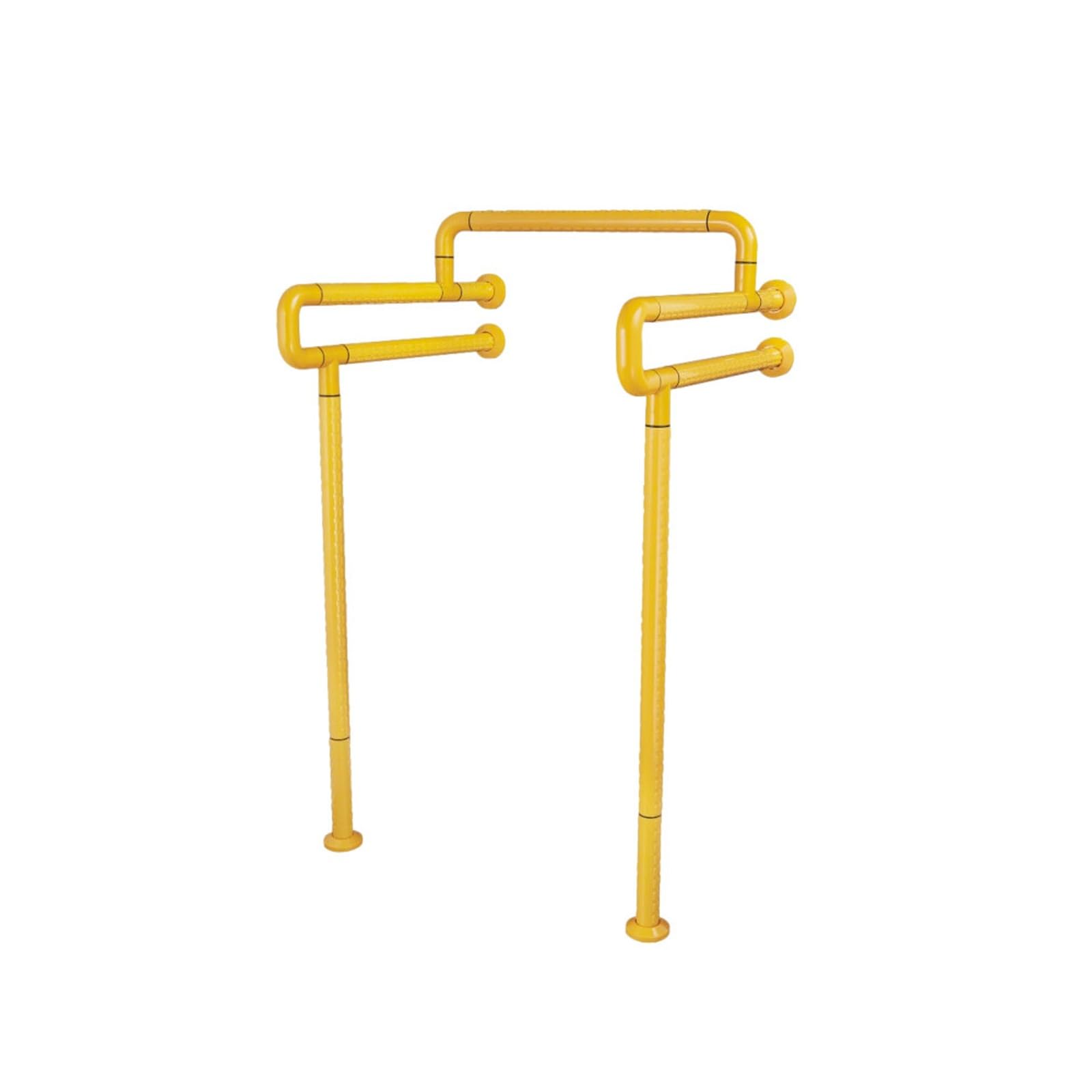 Maniglioni per disabili, barre di sostegno per bagno, supporto di sicurezza per anziani e anziani, corrimano di sicurezza per doccia in acciaio inox, con gamba (giallo)