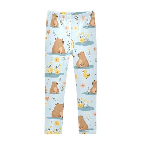 Girls' Leggings Cute Capybaras Duck Kids Yoga Tights Pants 1 Pack 20861721