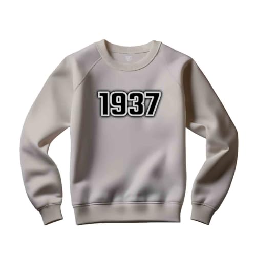 Sweatshirt 1937 contre le froid : confort gris chiné unisexe anti-fripes