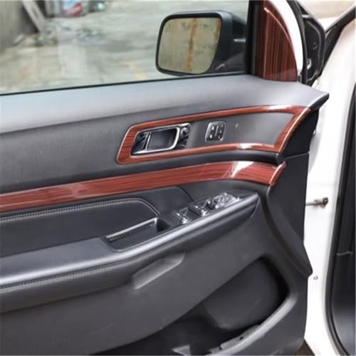 Cubierta de panel Ford Explorer 2017 y pegatina embellecedora de manija interior 3
