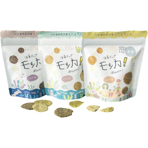 菓子 海藻チップモッカ ファミリーセット 3種 ×各2袋 [阿部伊組 宮城県 南三陸町 m304bgg650000]