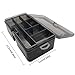 ESiiFuu Fishing Tools Box Fishing Parts Storage Case Grey Fishing Acrylic Box for Outdoor Fishing Activity Grey Fishing Tool Case
