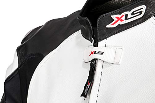 Motorrad Lederkombi XLS Zweiteiler in Schwarz