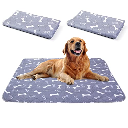 Astoryou Lot de 2 grands tapis de dressage pour chiot, imperméables, réutilisables, absorbants et contrôlant les odeurs (40 x 60 cm) Cover
