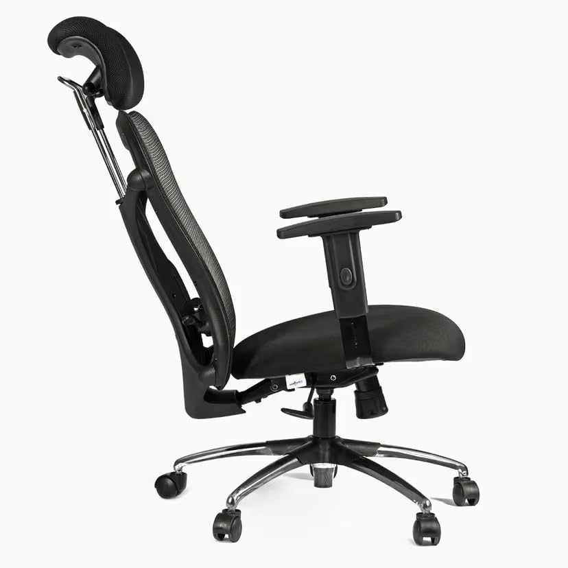 Image of Ergonomic Mesh Executive Mid Back Chair for Office | Breathable Backrest, Padded Seat & Sleek Design | Best Fit for Reception, Meeting Rooms, Workspaces & Daily Seating Comfort