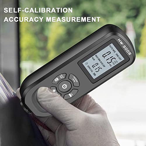 Medidor digital de espesor de recubrimiento, portátil para pintura automotriz, con pantalla LCD, reconocimiento automático y calibración con un solo botón, apto para autos, barcos y metales miniatura 2