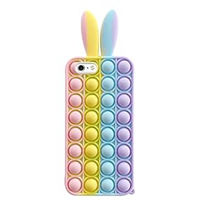 Fidget Speelgoed Telefoonhoesje, Stress Relief Push Bubble Fidget Speelgoed Telefoongeval Zachte Siliconen Sensorische…