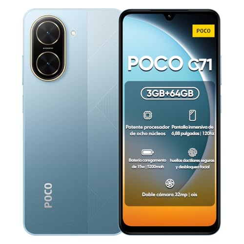Xiaomi POCO C71 スマートフォン 3GB+64GB グローバル New) Xiaomi POCO C71 3GB+64GB BLACK Dual SIM Unlocked