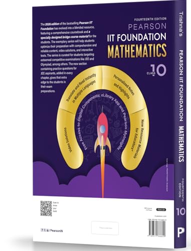 Image of Pearson IIT Foundation' 26 Class 10 Physics Chemistry Mathematics Biology |For JEE, NTSE & Olympiad Exams|JEE Practice Questions |Free acess to Online Assessments, Video Solutions & Interactive Tests
