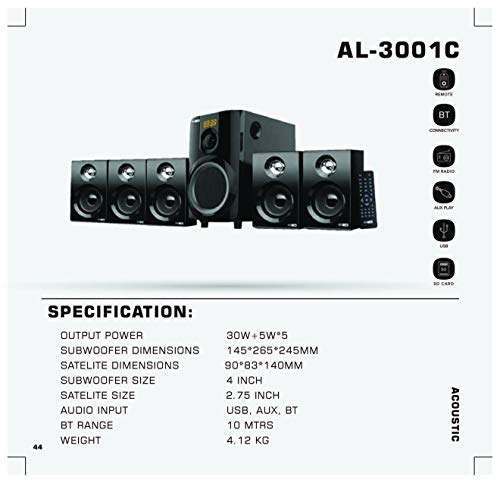 Altec Lansing AL-3001 55 Watt 5.1 