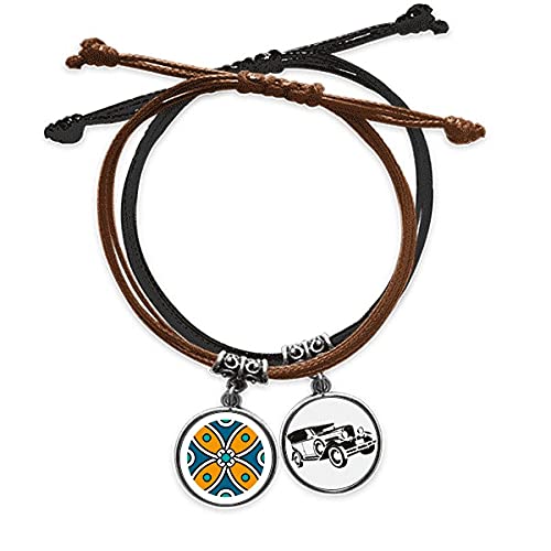 Bracelet Fleur Maroc en cuir : le cadeau chaîne de main