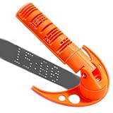 NEPIKE 3D Printed Digital Sundial - Solar Powered Time Display | 3D Printed Innovative Sundial Clock | Eco-Friendly, No Batteries Needed | Unique Outdoor Decor & STEM Educational Tool (Orange)