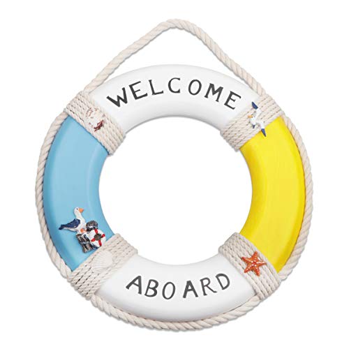 Meching Boya de Vida náutica de Madera Cover