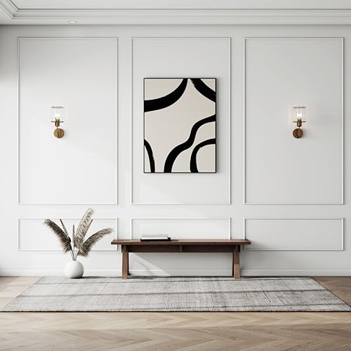 Image of Pangda Peel and Stick Wall Molding Kit, 3D Premade Accent Molding Wainscoting Panel for Interior Wall Moulding Decor, Ready to Assemble Wainscoting Accent Panel(3 Set,48 x 80 in)