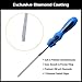 MusicNomad Diamond Coated Fret Crowning S-File and Fret End Dressing E-File Luthier & Guitar Tech Fret Tool Set (MN873)