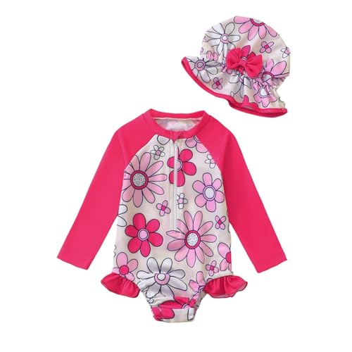 Maillot de bain fille avec haut manches courtes et short pour les après-midi à la plage