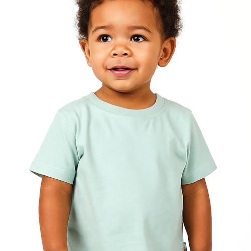 Image of Butterblu Taylor 5-Pack Toddler Short Sleeve T-Shirts 100% Organic Cotton for Toddler Boys and Girls