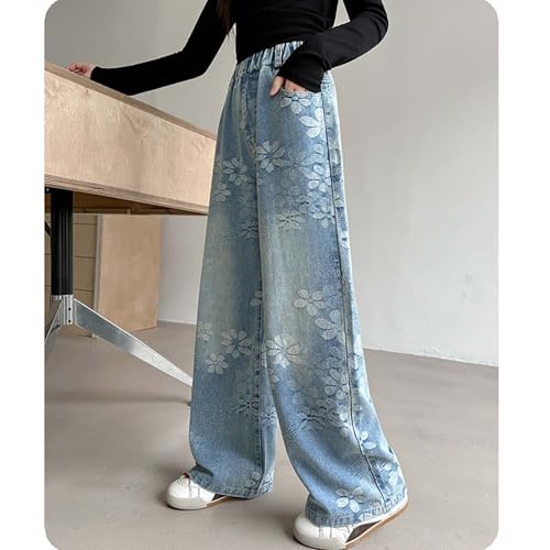 Pantalones casuales para niñas con cintura elástica cómoda de algodón 5