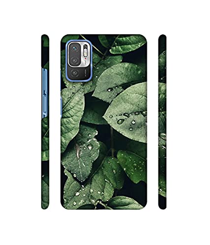 Image of Amazon Brand - Solimo Designer Leafs 3D Printed Hard Back Case Mobile Cover for Mi Redmi Note 10 5G