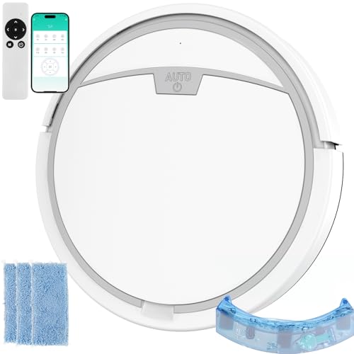 La mejor comparación de Aspiradora Robot Koblenz disponible en línea. 45 CAILESER Robot Aspiradora y Trapeador 3 en 1, Aspiradora Robot con 6 Modos de Limpieza, Barredora Robot Ultradelgado con Control Remoto, Tanque de Agua, Ideal para Cabello, Pelo de...