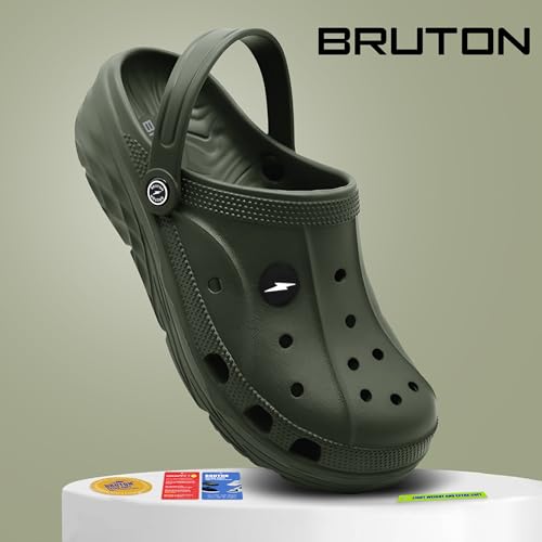 Image of BRUTON Extra Soft Men's Classic Casual Sandals /Clogs Adjustable Back Strap | Lightweight | Stylish & Non-Slip | Waterproof & Everyday Mules for Men & Boys