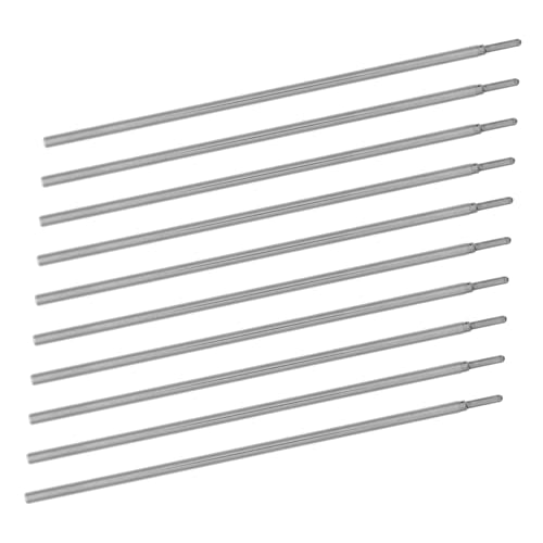 NIYANGLE 10 Piezas esquema de la plantilla del recarga de de bolígrafo reemplazo de kit de punto medio aleación de aluminio Violet