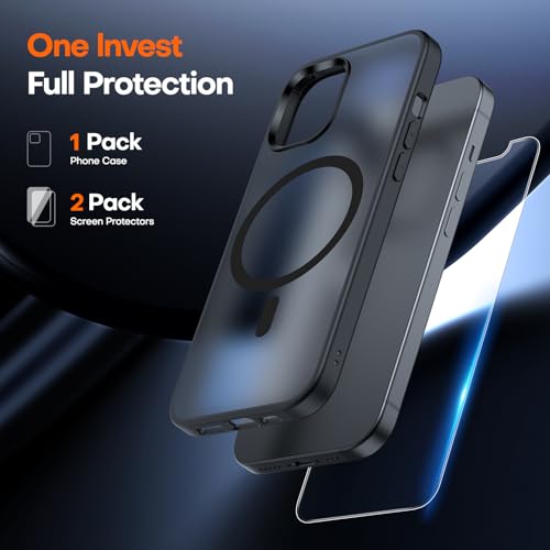 Image of TAURI for iPhone 13 Pro Case, Compatible with MagSafe, Matte Black