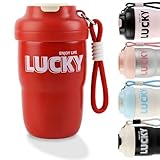 Lvjkes Termo cafe para llevar, 450ml Vasos termicos frio y calor acero inoxidable, Antideslizante y a prueba de fugas, Calor 6h y frío 3h, Para viajes, gimnasio, conducción, oficina (Rojo)
