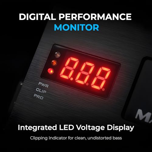 Image of Massive Audio H5000 | 5,000W RMS 1-Ohm Monoblock - Class D SPL Amp, Extreme Bass Power, Dual Power Inputs, Competition-Grade Car Audio - Hippo Series Amplifier