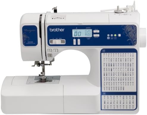 Brother Designio Series, DZ2400, Computerized Sewing and Quilting Machine, 185 Built-in Stitches, Backlit LCD Display, Advanced Easy Needle Threading System, Variable Speed Control