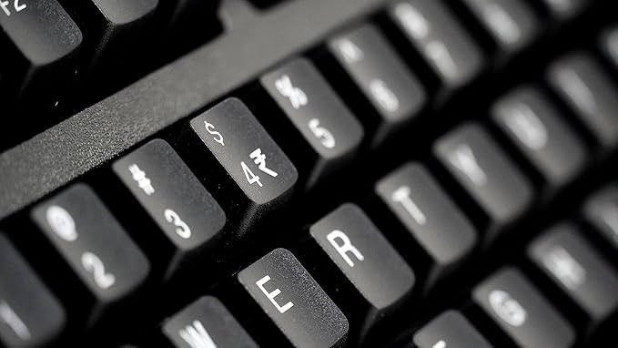 Image of TVS Gold Mechanical Wired Keyboard || 1.5 Meter USB Cable, USB Gold Keyboard (Black) || 1 Year Warranty