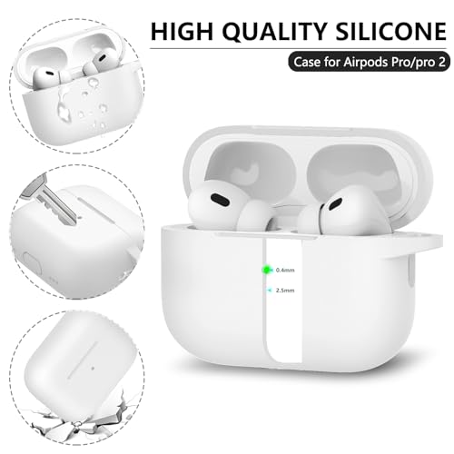 Image of Ljusmicker for AirPods Pro Case Cover with Cleaner Kit,White