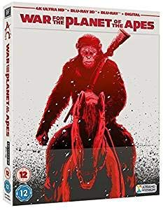 War for The Planet Of The Apes Steelbook 4K Ultra HD (War of The Planet Of The Apes) Uk Exclusive Limited Edition Bluray Region Free