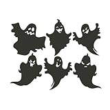 Halloween Ghost Wall Decal Vinyl Stickers, Removable Lovely Funny Ghost Picture Art DIY Sticker Mura