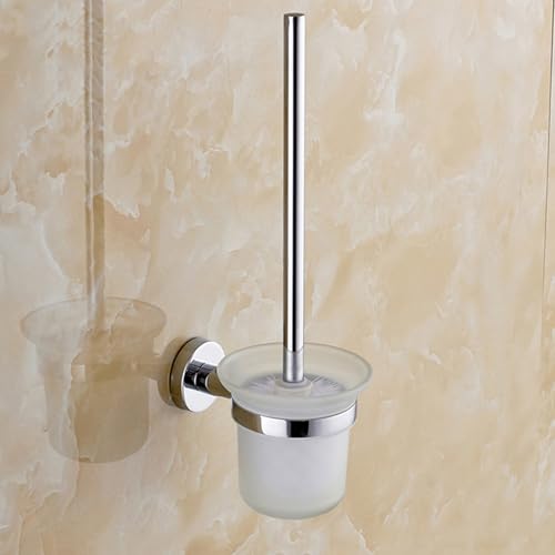 Rangement discret toilette et support de brosse mural en acier Cabilock