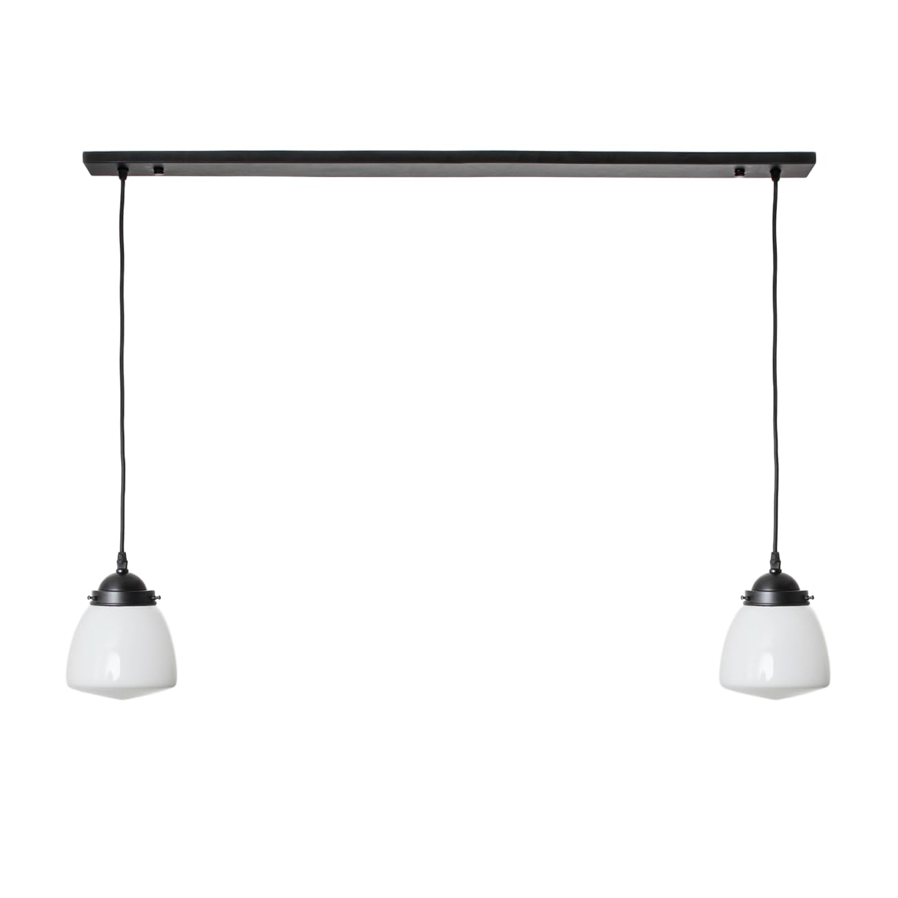 Schoolbol Small lampes Art Deco Trade fixées sur poutre de plafond Moonlight (Lot de 2)