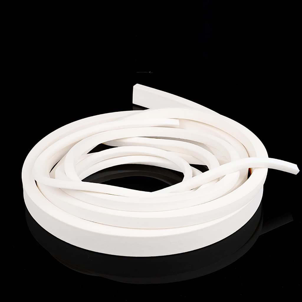 Silicone Foam Seal Strip, Tamaños Múltiples De La Tira del Sello Espuma Silicón for El Ajuste Junta Las Puertas Hardware(-12x12mm)