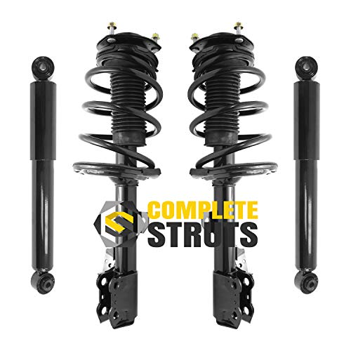COMPLETESTRUTS - Front Complete Strut Assemblies with Coil Springs and Rear Shock Absorbers Replacement for 2010-2015 Lexus RX350 - Set of 4
