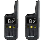 MOTOROLA Solutions - Lotto di 2 Walkie Talkie - XT185 - PMR 446 - Ideale per professionist...