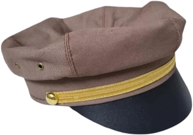 Replica 1953 Johnny Wild Motorcycle Racing Cap, Triumph Marlon Brando Harley Hat Brown