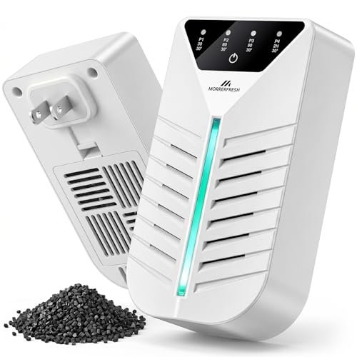 Cat Litter Deodorizer with Activated Charcoal, Air Ionizers for Home,