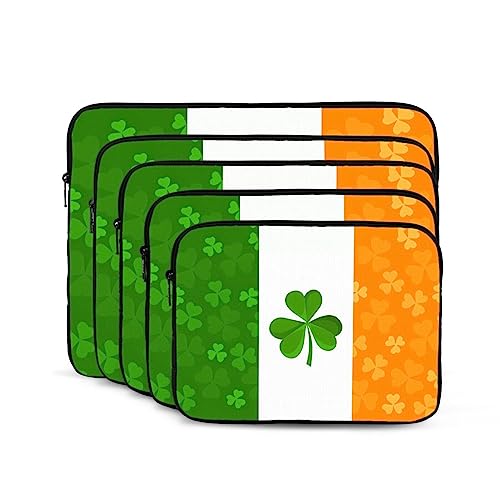 Irish Flag Laptop Sleeve Case 17 Inch Suitable For Notebook Computer Tablet Traveling Carrying Simple Case2