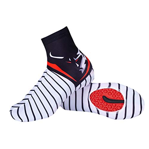 Cubiertas para zapatillas de ciclismo, protectoras contra el viento y el frío, color blanco, talla M