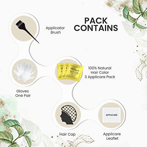 byPurenaturals 100% Organic Hair Colour Powder 9RG 120gm | Safest Beard Colour for Men | Natural Hair Colour for Women & Men 120 g (Pack of 1) Burgundy