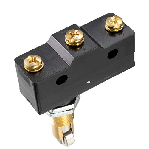 Uxcell 2Pcs Z-15Gq21-B 1No + 1Nc Panel Mount Roller Plunger Micro Limit Switch, Screw Terminal #TOP2